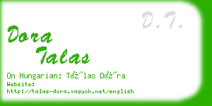 dora talas business card